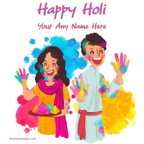 Make Your Name On Happy Holi 2023 Best Photo Create Free