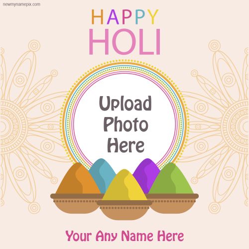 Add Photo Festival Happy Holi Wishes Status Download Free 2024