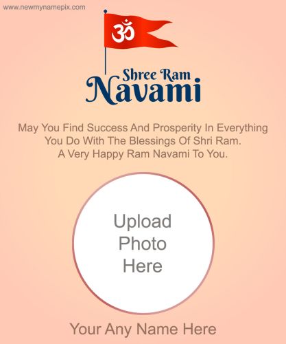 2024 Happy Ram Navami Photo Frame Wishes Free Editable Tools
