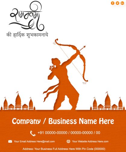 Editable Tools Online Happy Ram Navami Company Name Wishes