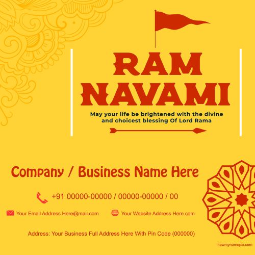 Business Wishes Happy Ram Navami Festival Edit Download