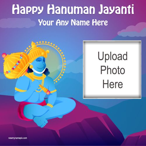 Happy Hanuman Jayanti Wishes With Name And Photo Edit Card Free