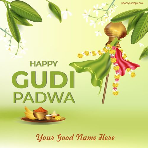 Happy Gudi Padwa Wishes With Name Write Images