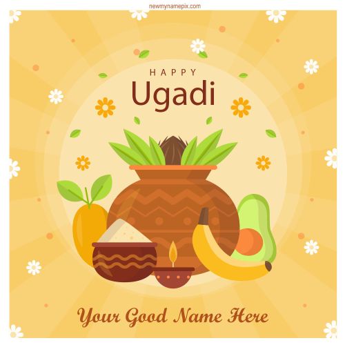 Easily Name Write Happy Ugadi Pictures Download Free