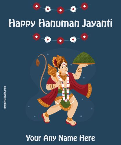 Edit Online Hanuman Jayanti Celebration Blessing Quotes Images Creative Tools