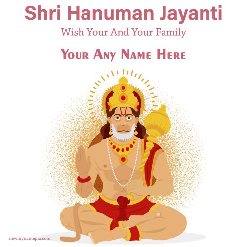 Online Editing Name Option Create Shri Hanuman Jayanti Images Free Download