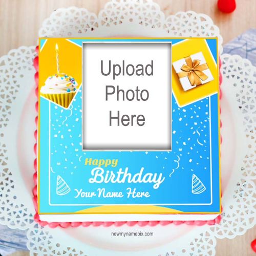 Birthday Wishes Photo Frame Cake Easy To Create Online Tools