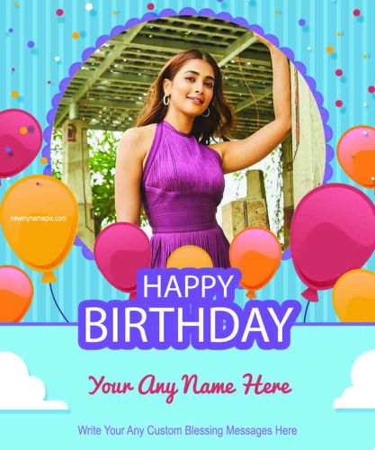 Birthday Wishes With Name Photo Frame Card Editing Customized
