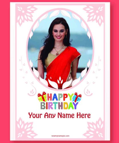 Create Name With Photo Happy Birthday Frame Wishes
