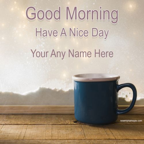 Customized Editable Good Morning Card Maker