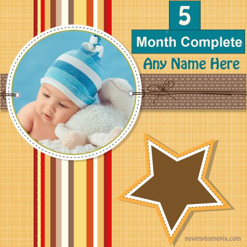 5 Months Complete Baby Girl Frame Create Online Customized