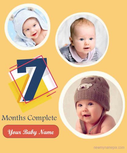 College Frame 7 Months Complete Baby Celebration Template