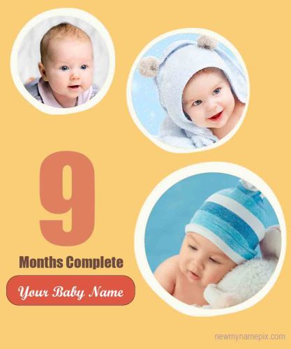Baby 9 Months Old Collage Photo Frame Create Free Download