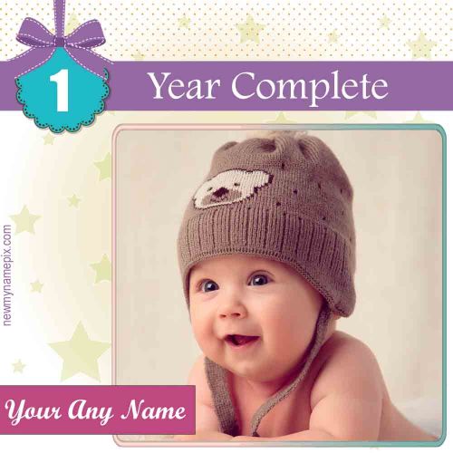 12 Months Old Celebration 1st Year Complete Baby Photo Frame