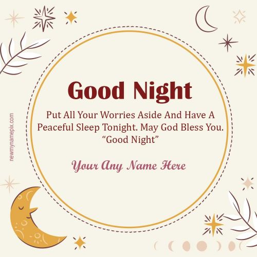 Good Night Sweet Messages Images With Name