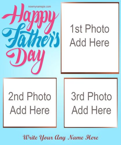 Latest 2023 Father's Day Collage Photo Wishes Card Maker Online
