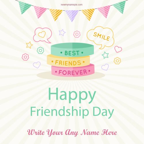Write My Name On Happy Friendship Day Card Maker Free