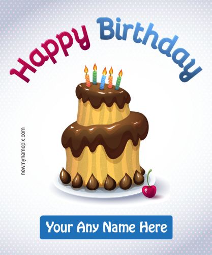 Make Your Name On Birthday Cake Photo Create Online