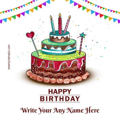 Red Cherry Birthday Chocolate Cake With Name Wishes Images Editing