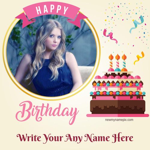 Birthday Photo Wishes Cake Free Edit Online Options Best Template