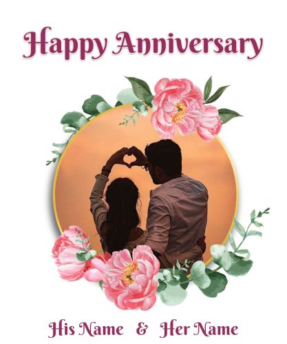 Anniversary Photo Wishes Greeting Card Create Free Online