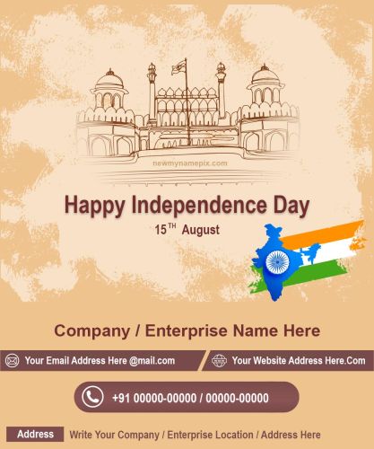 Online Create Business Image Happy Independence Day 2023 India Wishes