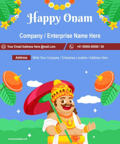Corporate Wishes Happy Onam Wishes Card Create 2023 Free