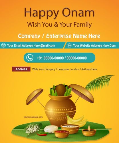 Happy Onam Business Wishes Images Editing Customized