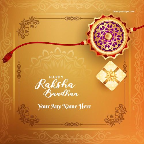 Happy Raksha Bandhan 2023 Rakhi Wishes Create Name Card Online