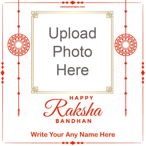 Beautiful Rakhi Festival Wishes Brother And Sister Photo Frame Create