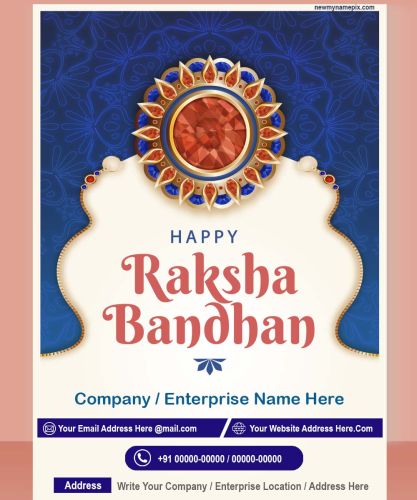 2023 Happy Raksha Bandhan Corporate / Business Card Maker