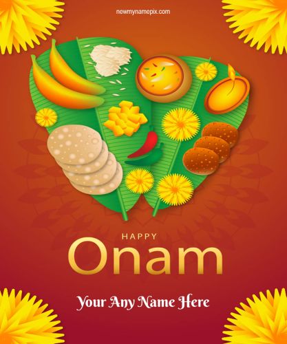 2023 Happy Onam Wishes Images With Name Edit