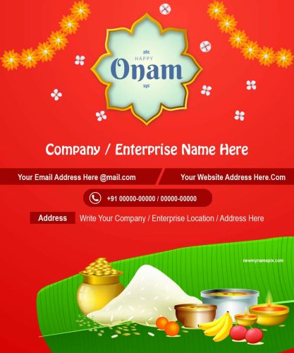 2023 Happy Onam Corporate Wishes Create Greeting Card