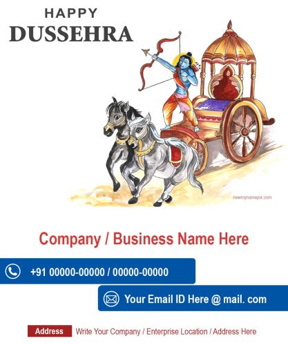 2023 Corporate Wishes Happy Dussehra Card Create Online