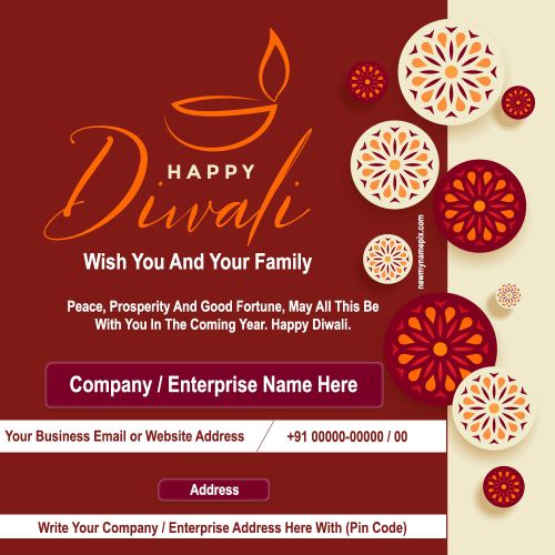 Online Company Details With Name Happy Diwali Latest Images