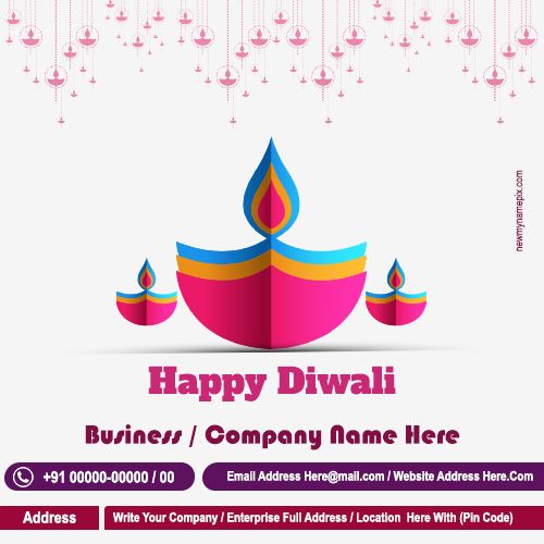 Digital Corporate Card Happy Diwali 2023 Photo