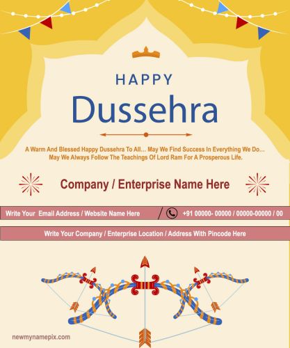 Company / Brand Name Happy Dussehra Festival Pictures
