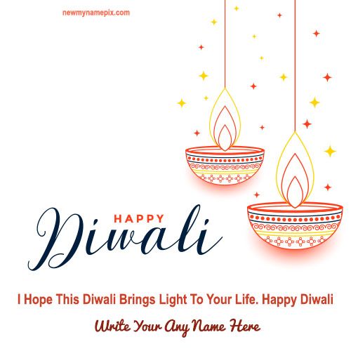 Diwali Greeting Card Template Free Creating Online Name Write
