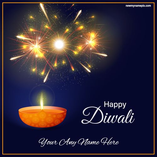 Create Diwali 2023 Beautiful Color Fireworks Pictures Editable