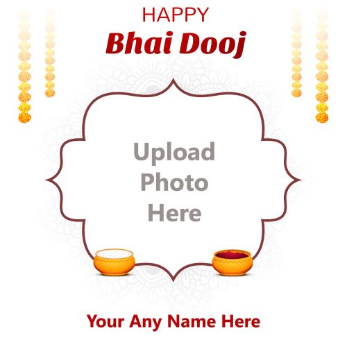Online Happy Bhai Dooj Festival Photo Frame Editor Free
