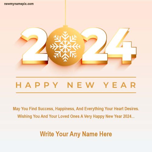Welcome 2024 New Year Images Create Custom Name Wishes Online