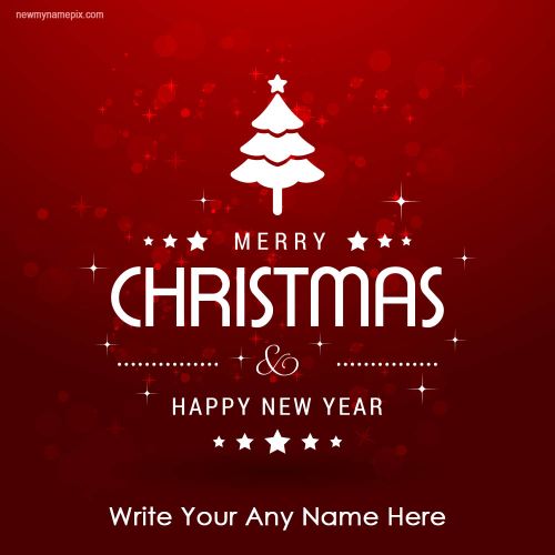 Merry Christmas And 2024 New Year Wishes With Name Images