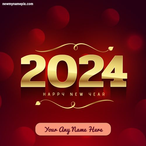 2024 Happy New Year Pictures Download Customized Name Writing Status