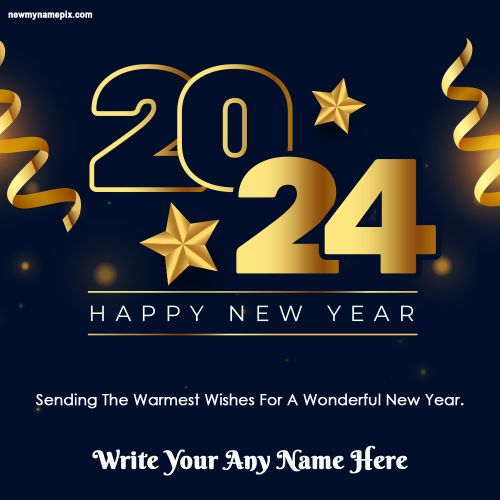 Make Your Name On Welcome 2024 Happy New Year Images