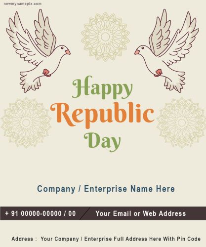 Corporate Wishes 2025 Republic Day Template Create Online Free