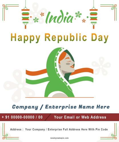 2025 Business Wishes Republic Day 26 January Template Edit Free