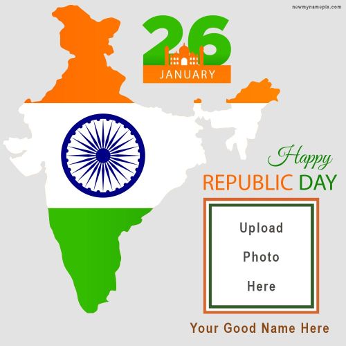 Name With Photo Republic Day India Frame Create 2024