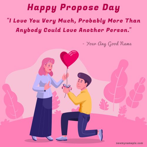 Propose Day Quotes Pictures Wishes Your Name Edit Card Free