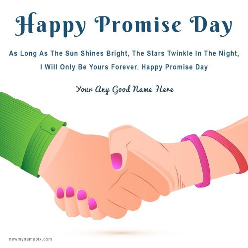 Love Promise Day 2024 Best Quotes With Name Edit Card