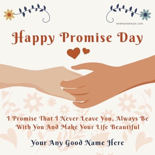 Promise Day Romantic Messages Card Editor Custom Name Create